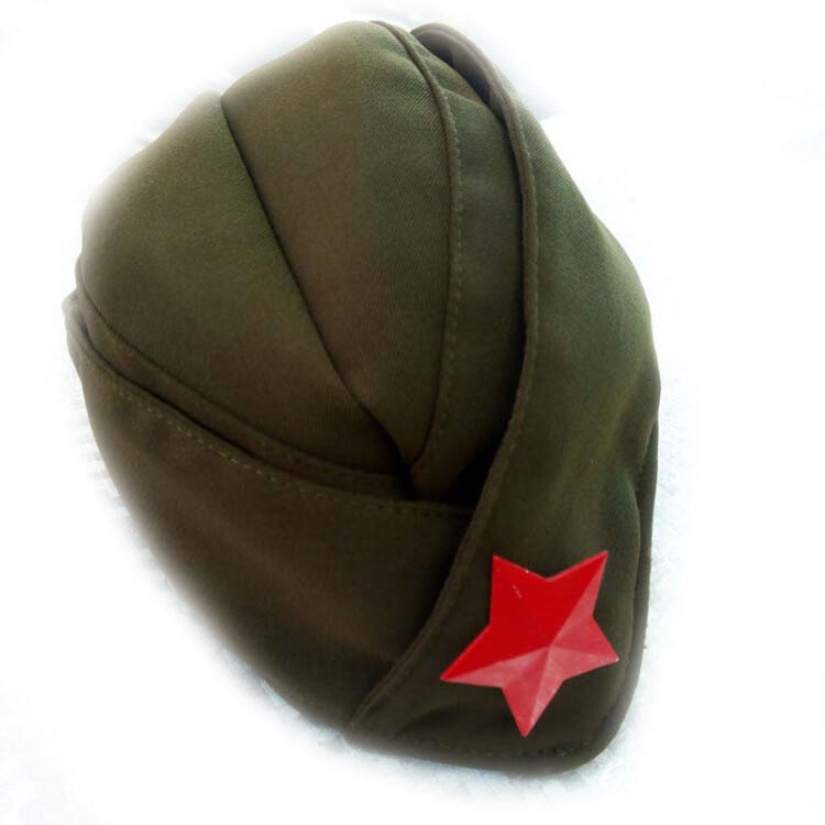 国民党女兵船形帽图片