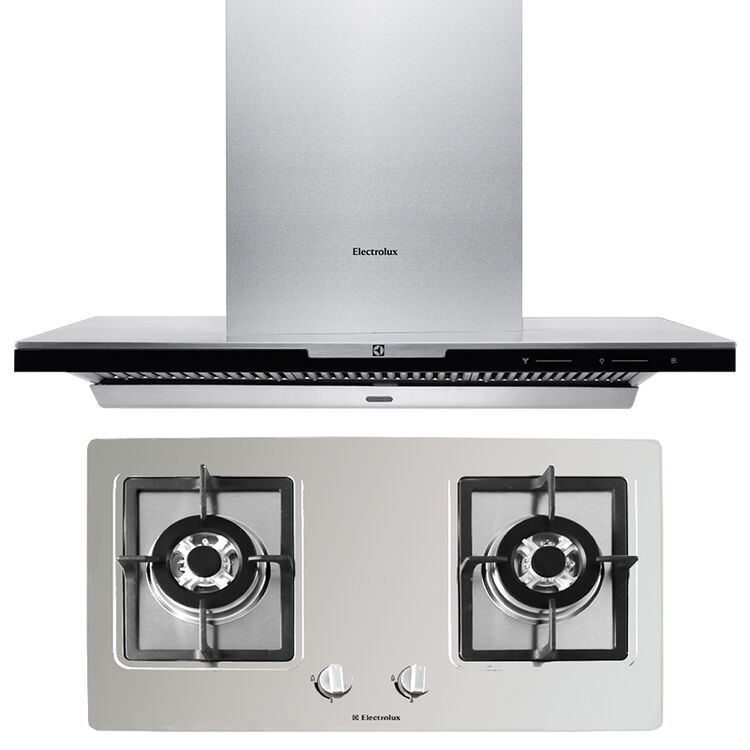 伊莱克斯(electrolux)吸抽油烟机燃气灶具套餐装欧式961cs eq27x大