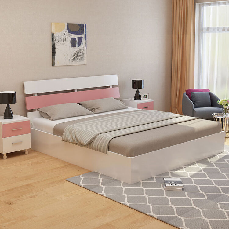 【京东好店】栩苏尔 床 简约现代单人床1.2米高箱储物床1.5米双人床1.