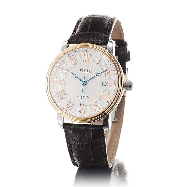 飞亚达fiyta手表经典系列机械男表白盘皮带ga8308mwr