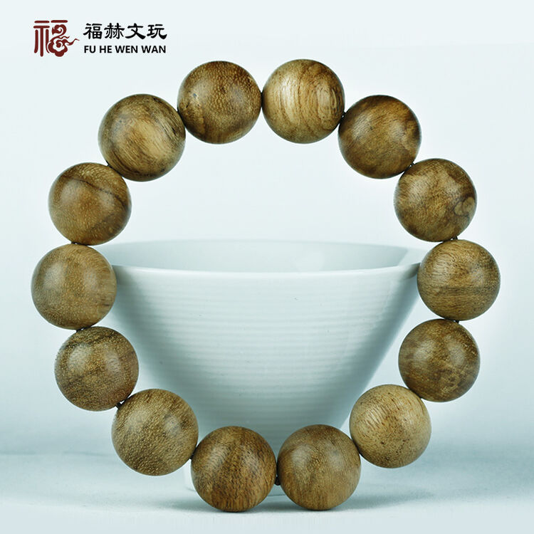 福赫加里曼丹陈香木手串佛珠水沉虎皮沉香手链16mm*14颗手串sct-04170
