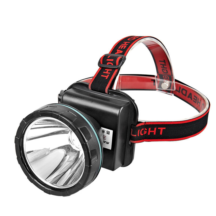 sanjicha 大功率led强光头灯远射可充电户外防水黄光狩猎头戴式矿灯