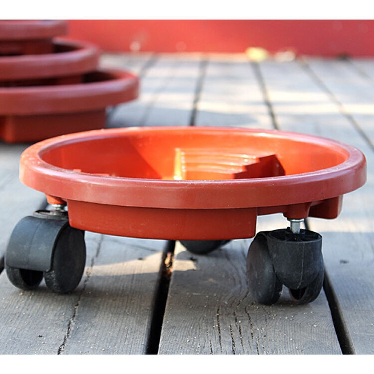 唯友(weiyou)加厚梯形万向轮移动托盘花架花托滚轮花盆托盘滚轮圆形