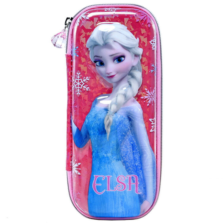 迪士尼(disney)冰雪奇缘儿童笔袋小公主文具盒 小学生铅笔盒 时尚创意