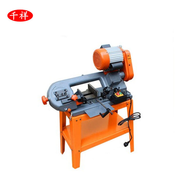 千祥不锈钢切管机多功能锯床圆管方管无毛刺切割 电动工具带锯切割机