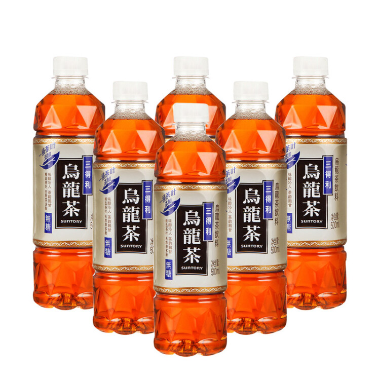 三得利無(wú)糖烏龍茶飲料 0糖0能量0脂 500ml*15瓶整箱裝 光明服務(wù)菜管家商品