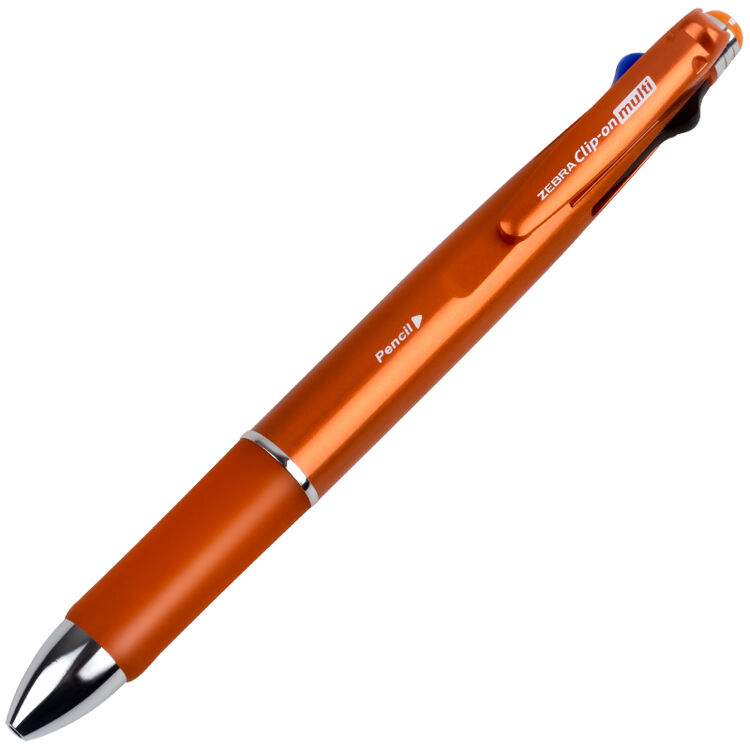 5自动铅笔 4 1多功能笔|多色圆珠笔 橙色杆