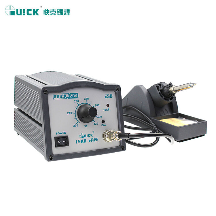 快克quick 204 无铅焊台 电焊台 电烙铁 60w 420℃ 数显高频焊台恒温