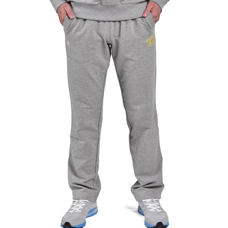 乔丹男裤时尚运动裤 透气舒适棉质休闲裤时尚纯色舒适卫裤 浅花灰 3xl