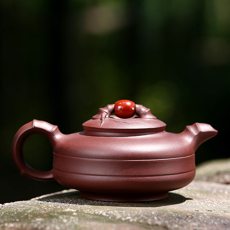 两笔 紫砂名家 李新生纯全手工紫砂壶茶壶 原矿紫泥 时来运转