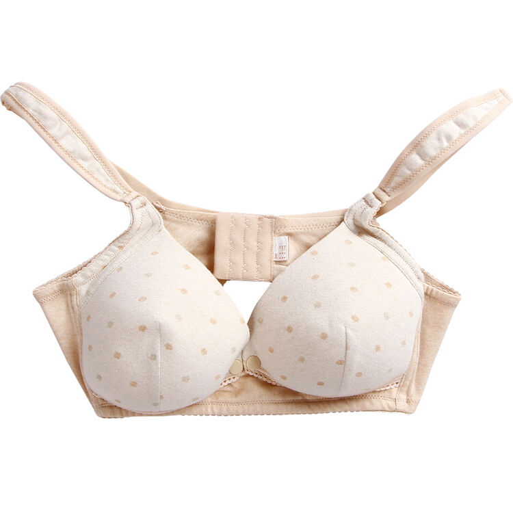 威尔贝鲁(wellber)彩棉内衣哺乳文胸孕妇内衣胸罩怀孕期无钢圈喂奶