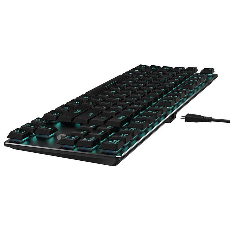 达尔优 ek820机械合金薄键盘87键背光电竞有线可拆卸游戏lol/cf机械
