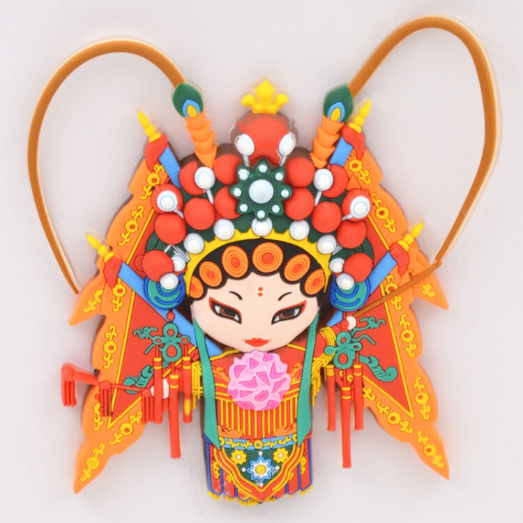 京剧脸谱立体冰箱贴 中国风礼品q版创意磁贴 送老外特色出国礼品