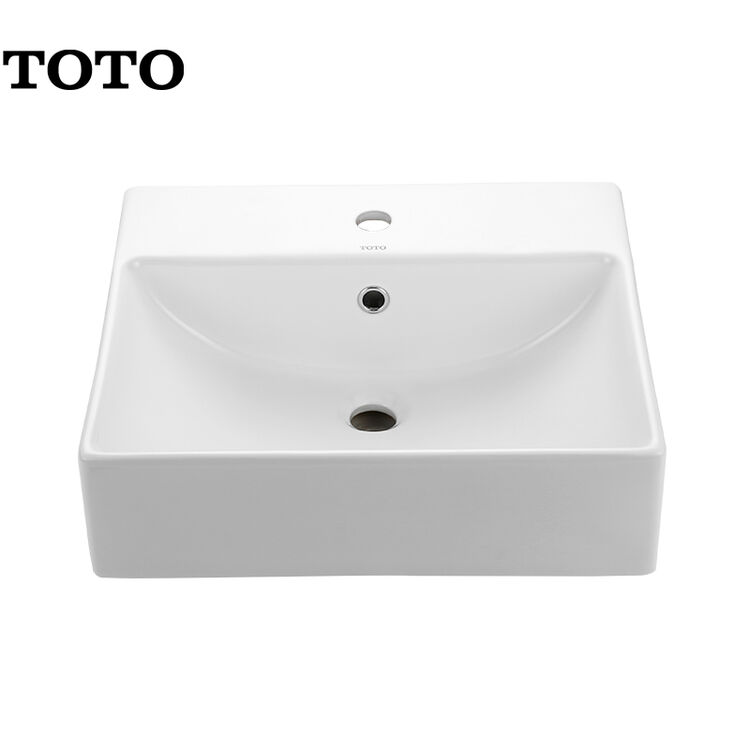 toto卫浴 台盆智洁型台盆陶瓷洗手盆洗脸盆台上脸盆面盆 lw709 单孔lw