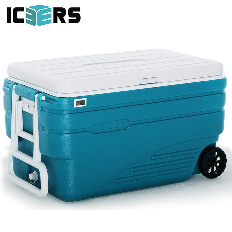 艾森斯(icers)高品质100l户外带轮pu外卖保温箱 医用药品冷藏箱 生鲜