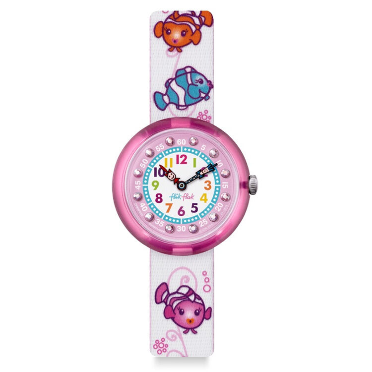 斯沃琪(swatch)手表 飞菲童表系列石英儿童手表蓝色泡泡鱼zfbnp032