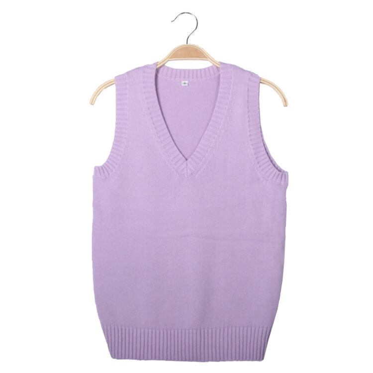 日本学院风套装jk/dk制服初高中学生毛衣背心马甲校斑演出水手服 紫色