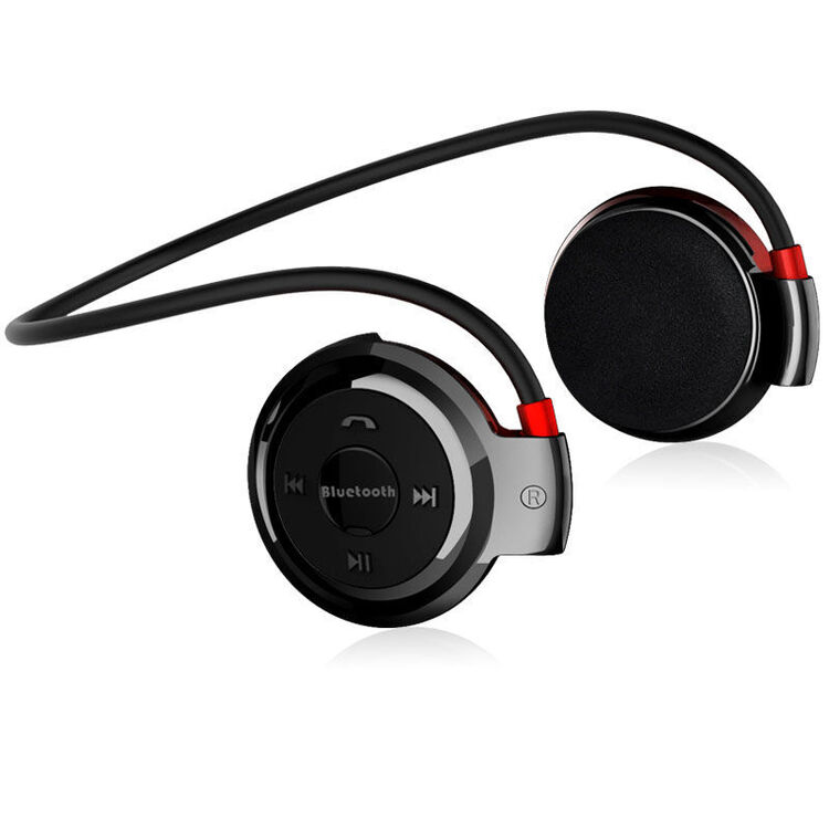 运动插卡式mp3蓝牙耳机头戴式跑步无线双耳防水迷你挂耳式4.