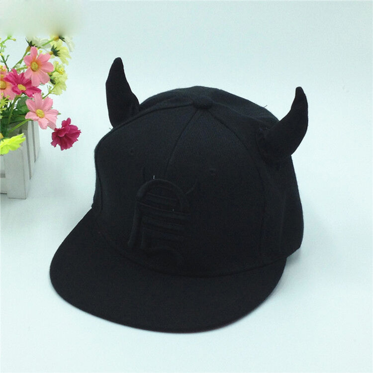 帽子牛角棒球帽男女嘻哈帽 晨牛角