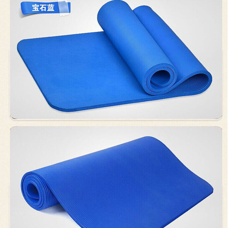 瑜伽垫 防滑 加厚 室内运动垫子 183*61cm瑜伽垫 蓝色
