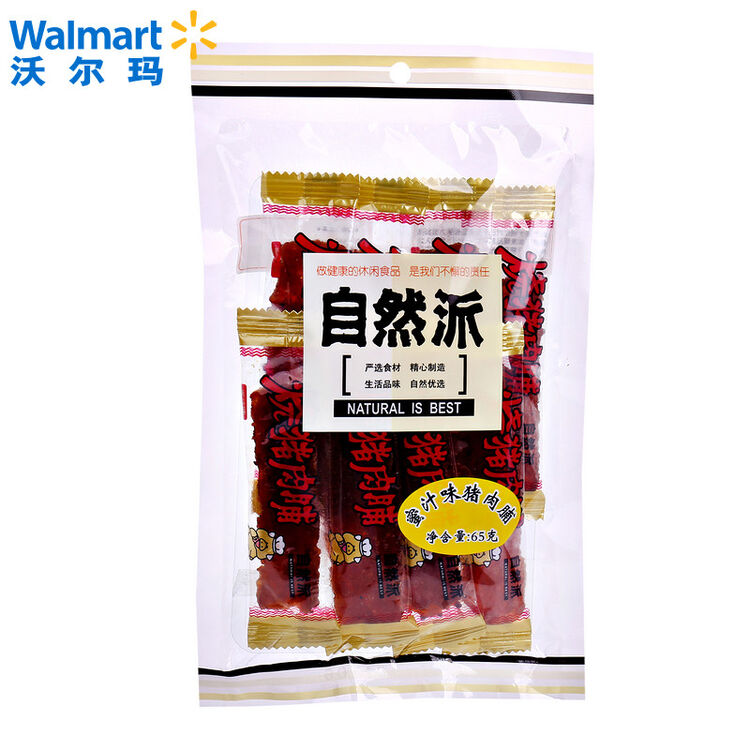 【沃尔玛】自然派 猪肉干 蜜汁猪肉脯 蜜汁味 65g