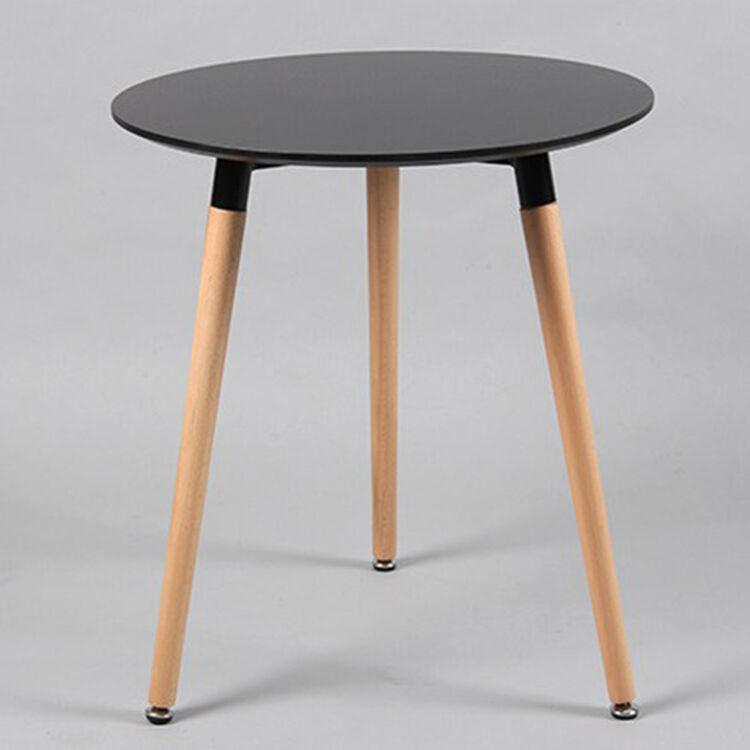 木轮 伊姆斯餐桌 圆形现代简约饭桌圆桌子北欧小餐桌圆桌咖啡桌小户型