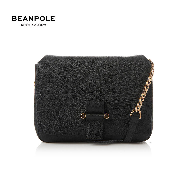 beanpole滨波【3期免息】女士休闲时尚纯色牛皮革女包 单肩包女斜挎包