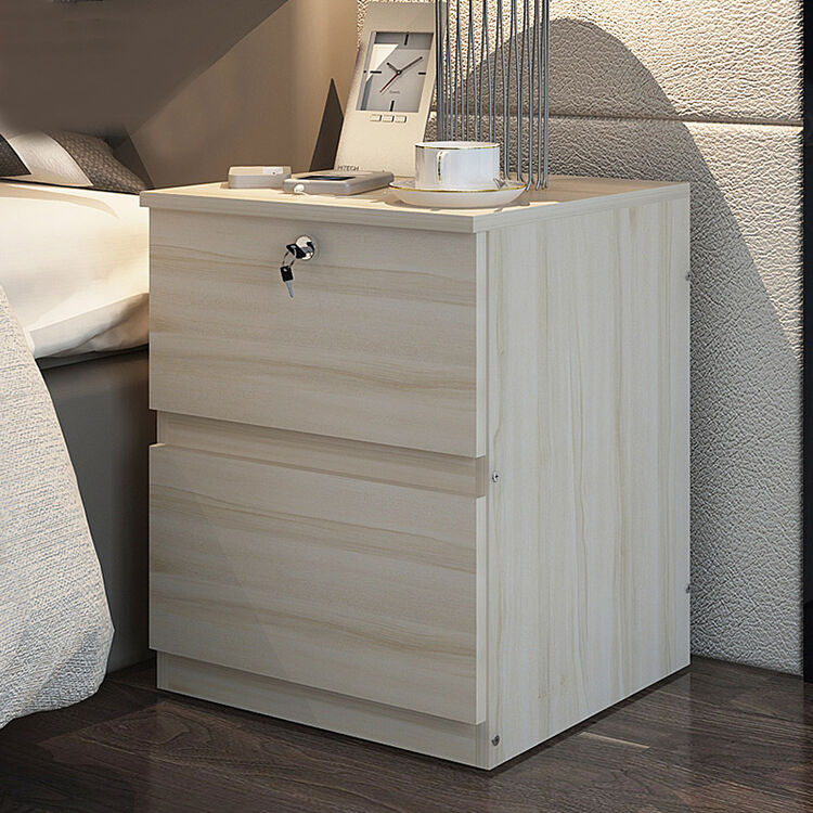 简易床头柜简约现代小柜子宿舍卧室床边储物柜组装 杏色【图片 价格 