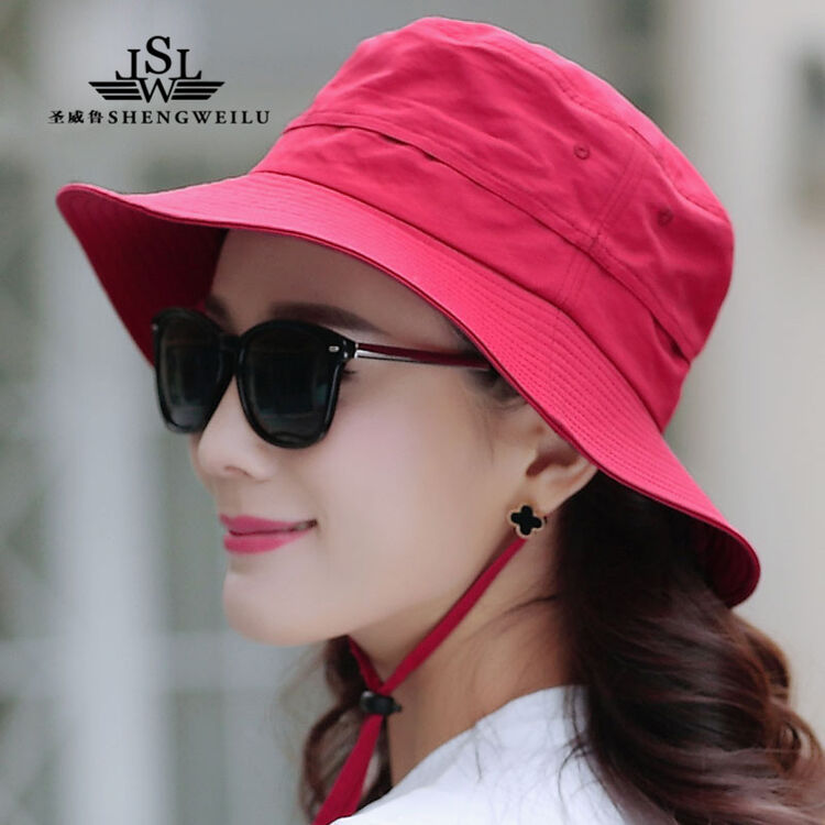 圣威鲁(shengweilu)品牌女装2018户外帽子女士夏秋遮阳帽防晒太阳帽