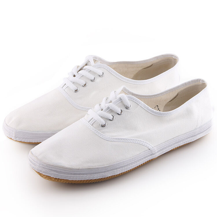 新款 青岛环球 纯白色田径鞋 大白网 晨练鞋 白球鞋 白鞋 休闲鞋子 男