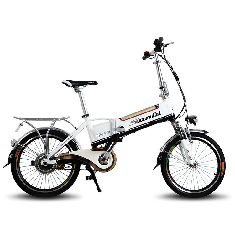 松吉电动车松俊折叠锂电自行车锂电池20寸电瓶车电单车自带后货架7