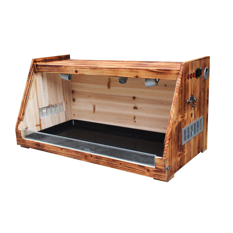 爬虫饲养箱蜥蜴守宫刺猬饲养箱子保温箱取暖实木箱灯具用品 80x49x46