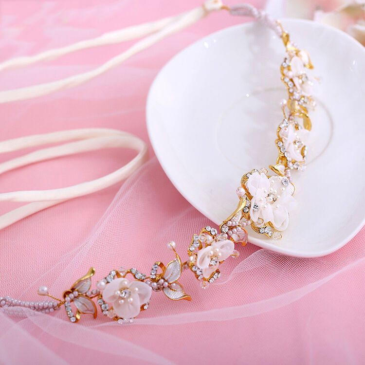 玉贵宝缘 仿水钻新娘发环头饰发饰品 女款 款二