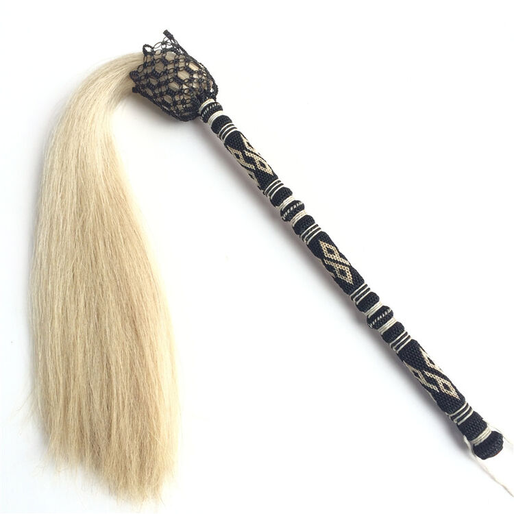 太极拂尘佛尘真马尾浮尘道教道士戏剧舞台演出道具太监蝇甩子仿马尾