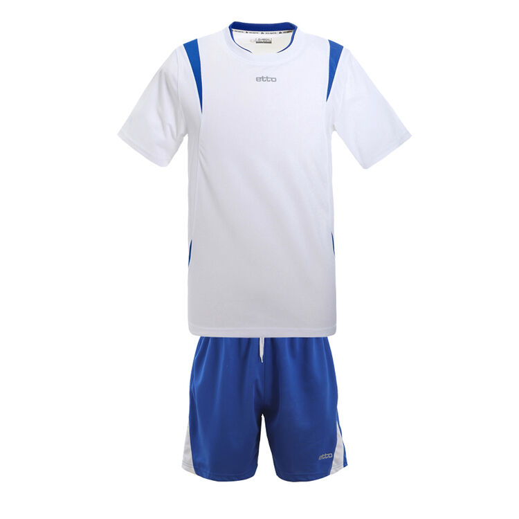 足球套服 比赛足球服装 光板足球服 五色可选 sw1107 白色 l