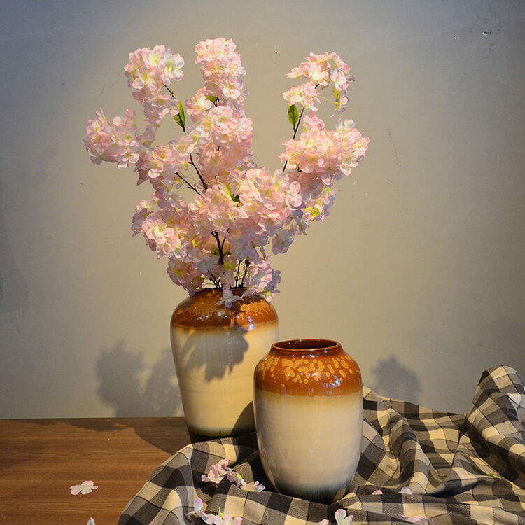 如一花开 樱花花瓶插花摆件单枝仿真花束家居小清新假花装饰花艺 单支