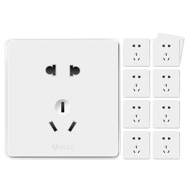 9月1日8点开抢,公牛g07/g28斜五孔10只装秒杀狂降价,买即赠电工胶带