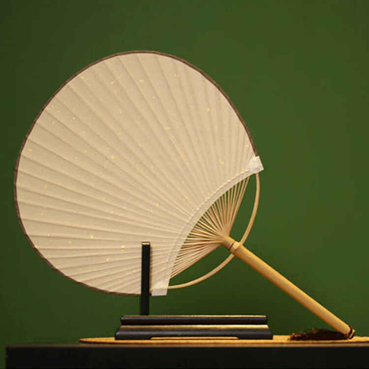 隆 杭扇团扇 空白团扇折扇圆扇宣纸古典宫扇书写绘画扇纳凉扇古风扇