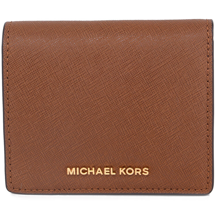 michael kors 迈克·科尔斯 mk钱包 棕色皮革女士短款手拿包钱包 32t6