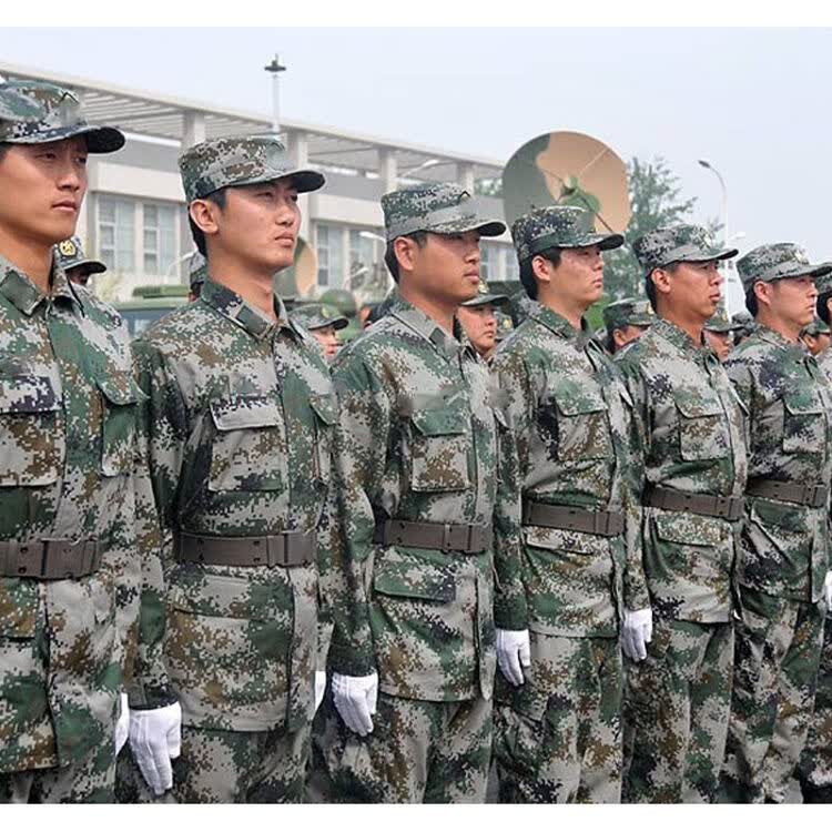 陆军作训服女林地迷彩服套装男特种兵作战服耐磨加厚 165