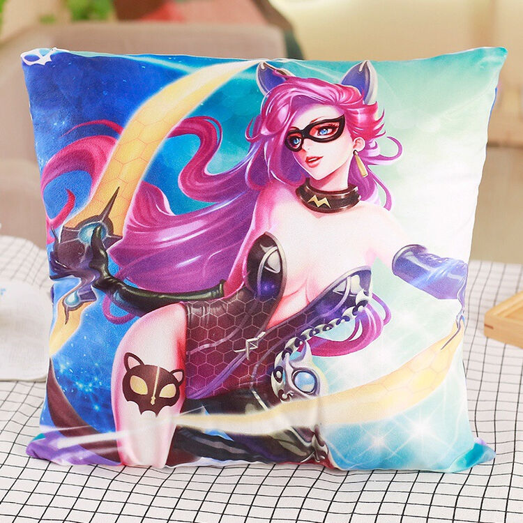 创意可拆洗王者荣耀游戏同款双面印花抱枕生日礼物y 阿珂 40cm*40cm