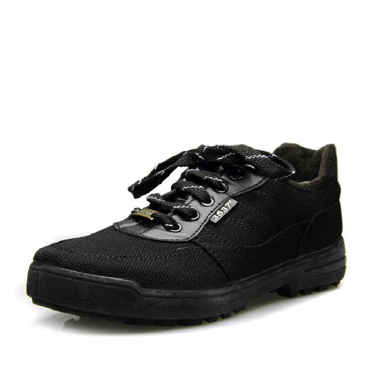 哥姿秀新款3537奇兵军鞋帆布鞋种兵作训鞋黑色户外登山鞋男鞋耐磨