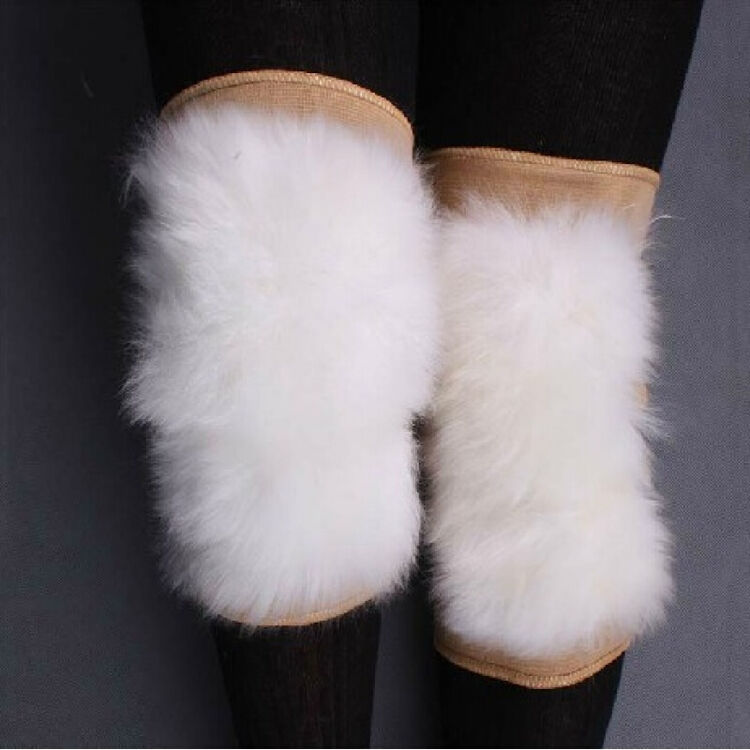 羊毛护膝皮毛一体护膝冬季关节炎保暖加厚羊皮护膝内用 内护膝(粘扣款