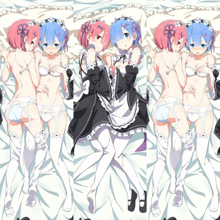 等身抱枕】 动漫周边拉姆蕾姆等身抱枕宅男雷姆全身长抱枕套定制拉姆雷姆