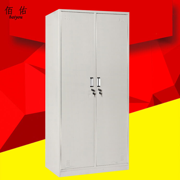 二门更衣柜员工柜铁皮柜挂衣柜 经济型0.6mm