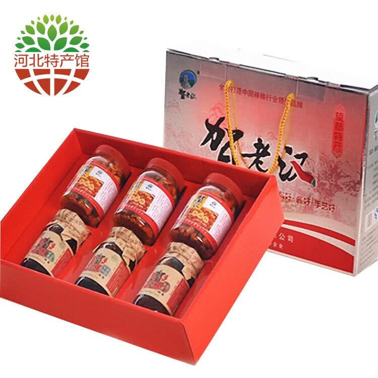 辣椒酱牛肉酱香辣酥 6瓶礼盒装 送礼佳品 酥脆香辣 河北特产