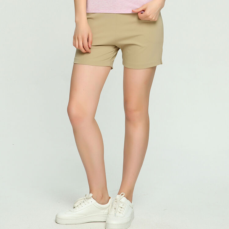 罗绮诗女士超短裤 2017夏季新款竹纤维薄款修身休闲裤健身运动外穿