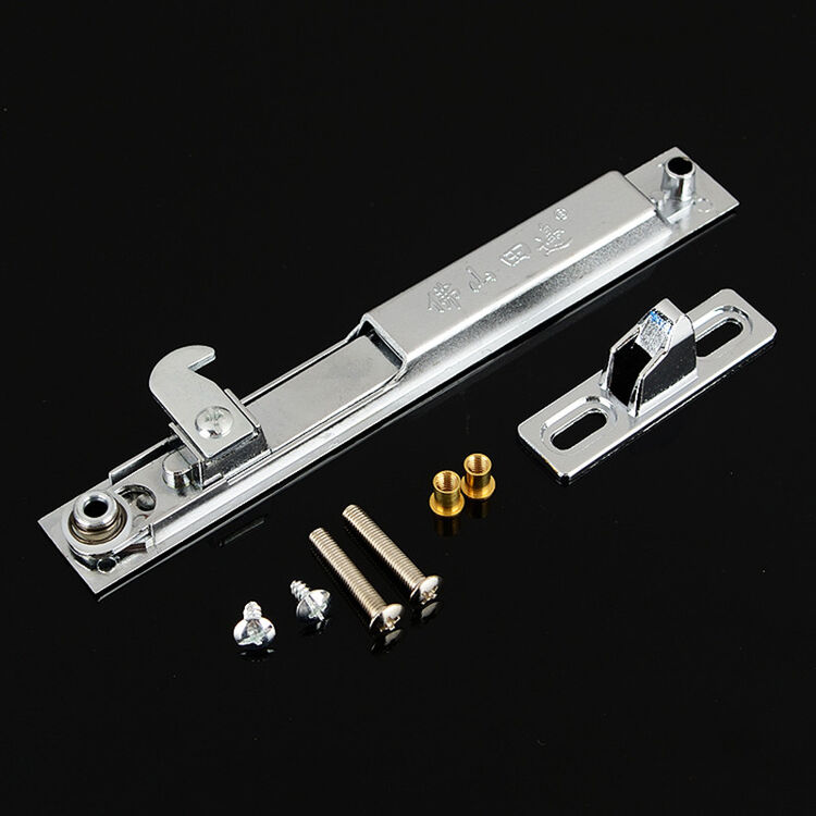 90推拉窗双面钩锁 铝合金门窗锁推拉门锁窗锁移门钩锁带钥匙勾锁 单面