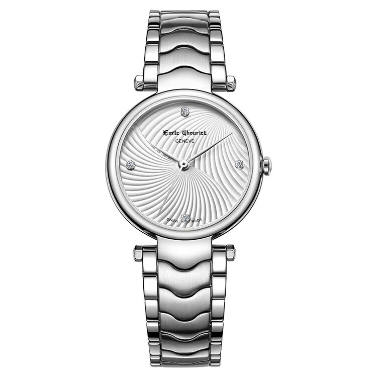 艾米龙(emile chouriet)手表净雅系列芭蕾款精钢表带石英女表61.2181.