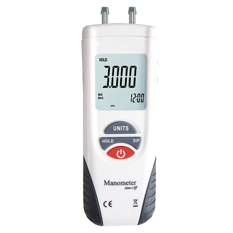 纳丽雅数显压力计 手持式ht-1890数字气压计 测量仪差压计 标配